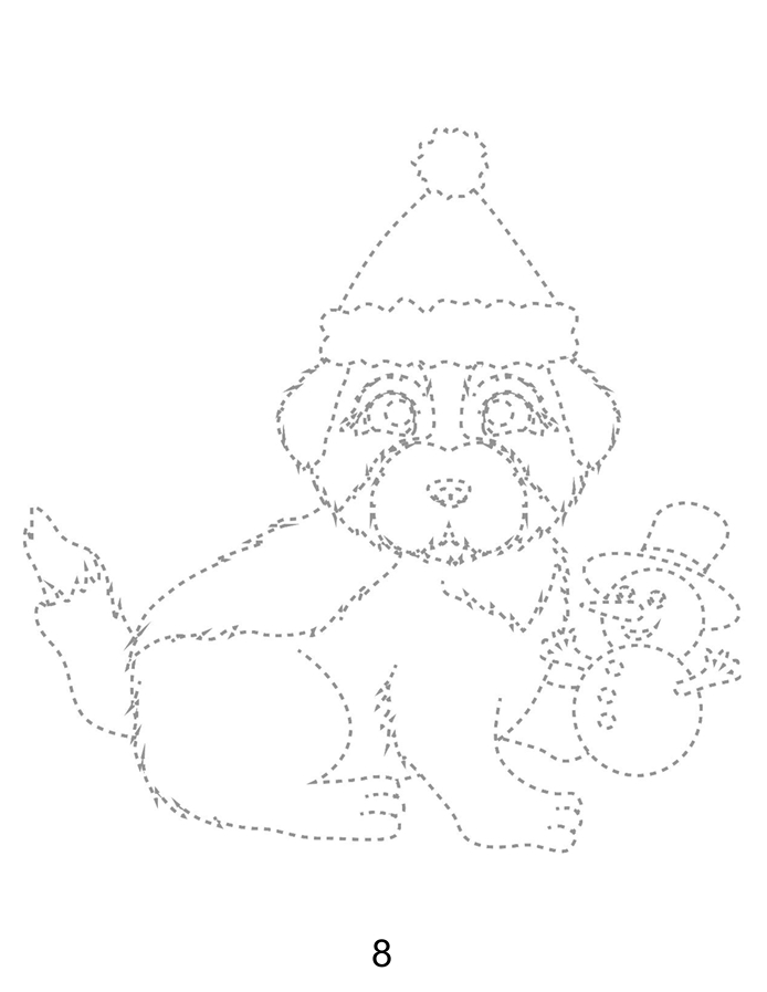 Dog Christmas Trace
