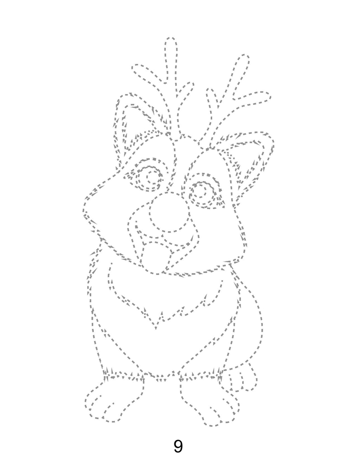 Dog Christmas Trace