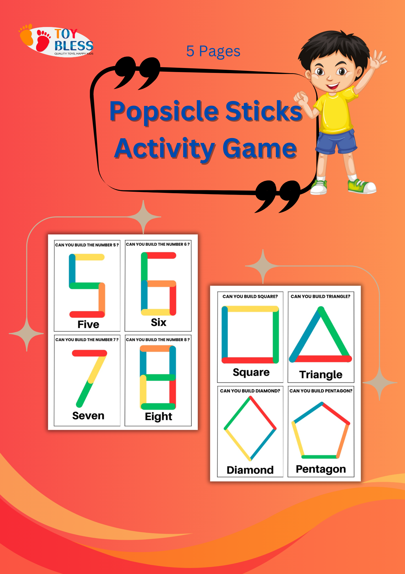 Popsicle Sticks Activity Game