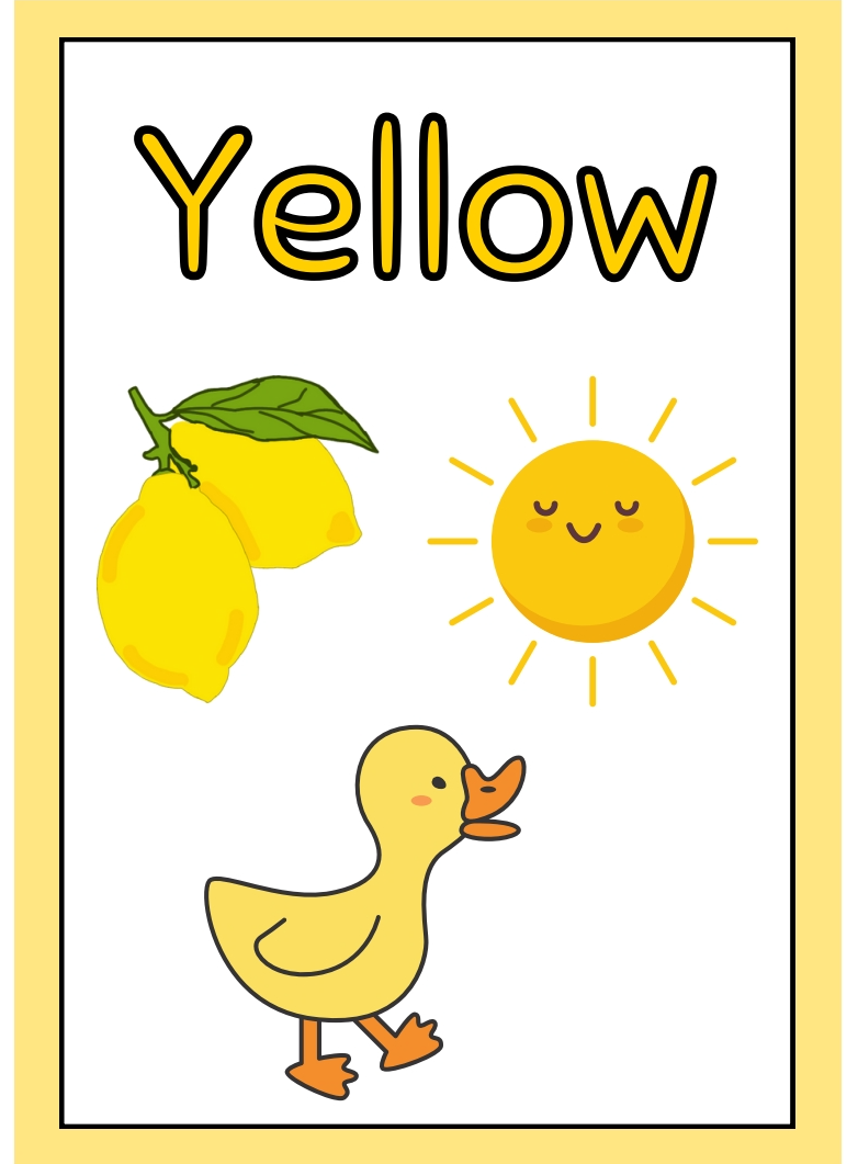 Colors Flash Cards for Early Learning