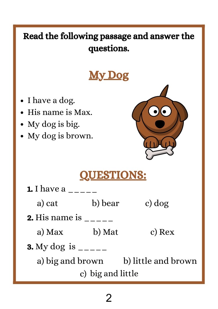 Reading Worksheets