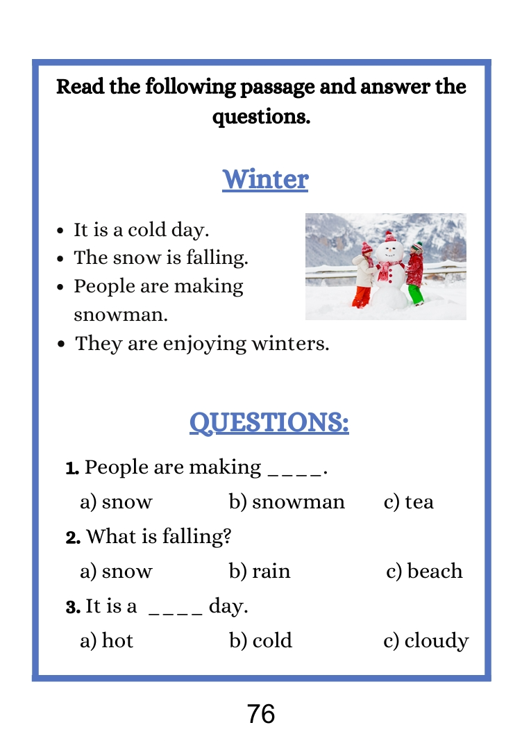 Reading Worksheets