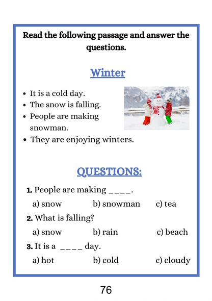 Reading Worksheets