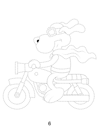 Super Dog Trace – Fun Tracing Worksheet for Kids (Ages 3-8)