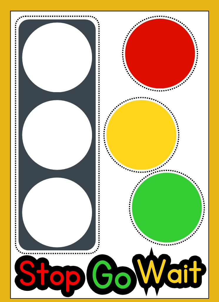 Yellow Traffic Light Reflection Worksheet